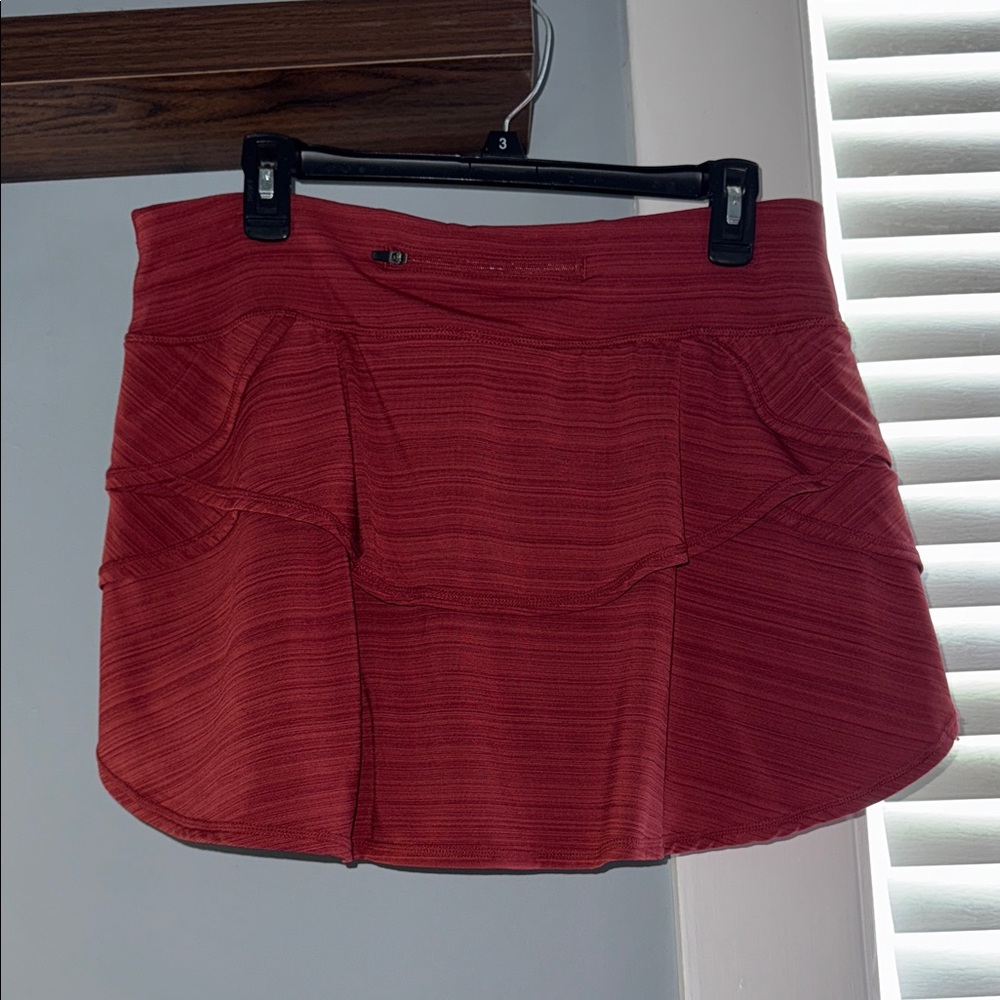 Athletic Red Ruffle Skort - Picture 2 of 4